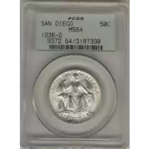 Classic Commemorative Silver--- California Pacific International Exposition 1935-1936-Silver- 0.5 Dollar (3)