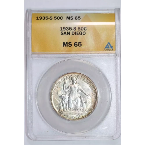 Classic Commemorative Silver--- California Pacific International Exposition 1935-1936-Silver- 0.5 Dollar