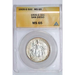 Classic Commemorative Silver--- California Pacific International Exposition 1935-1936-Silver- 0.5 Dollar