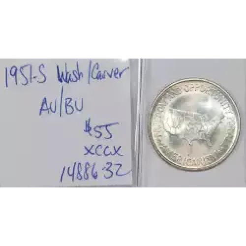 Classic Commemorative Silver---Carver/Washington Commemorative 1951-1954-Silver- 0.5 Dollar