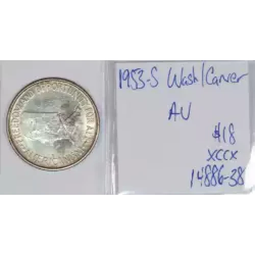 Classic Commemorative Silver---Carver/Washington Commemorative 1951-1954-Silver- 0.5 Dollar (2)