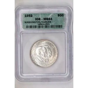 Classic Commemorative Silver---Carver/Washington Commemorative 1951-1954-Silver- 0.5 Dollar