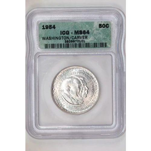 Classic Commemorative Silver---Carver/Washington Commemorative 1951-1954-Silver- 0.5 Dollar