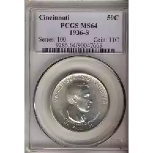 Classic Commemorative Silver--- Cincinnati Music Center 1936 -Silver- 0.5 Dollar (3)