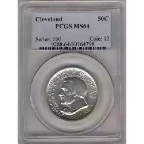 Classic Commemorative Silver--- Cleveland Centennial / Great Lakes Exposition 1936 -Silver- 0.5 Dollar (3)