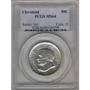 Classic Commemorative Silver--- Cleveland Centennial / Great Lakes Exposition 1936 -Silver- 0.5 Dollar (3)
