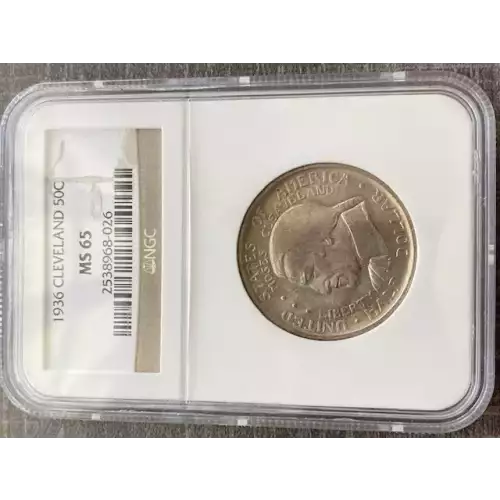 Classic Commemorative Silver--- Cleveland Centennial / Great Lakes Exposition 1936 -Silver- 0.5 Dollar (3)