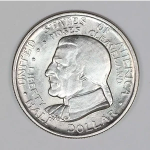 Classic Commemorative Silver--- Cleveland Centennial / Great Lakes Exposition 1936 -Silver- 0.5 Dollar