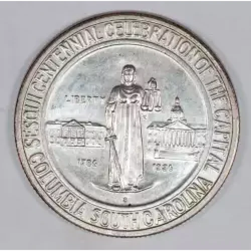 Classic Commemorative Silver--- Columbia, South Carolina, Sesquicentennial 1936 -Silver- 0.5 Dollar