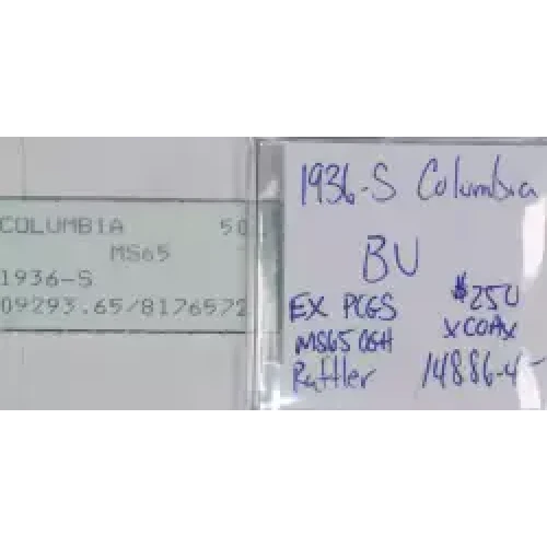 Classic Commemorative Silver--- Columbia, South Carolina, Sesquicentennial 1936 -Silver- 0.5 Dollar