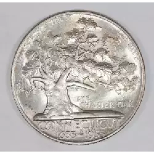 Classic Commemorative Silver--- Connecticut Tercentenary 1935 -Silver- 0.5 Dollar