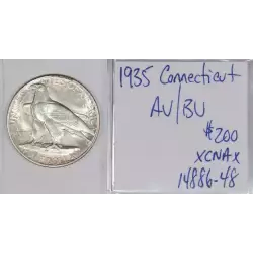 Classic Commemorative Silver--- Connecticut Tercentenary 1935 -Silver- 0.5 Dollar