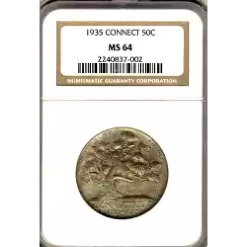 Classic Commemorative Silver--- Connecticut Tercentenary 1935 -Silver- 0.5 Dollar (3)