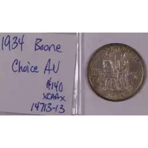 Classic Commemorative Silver--- Daniel Boone Bicentennial 1934-1938-Silver- 0.5 Dollar