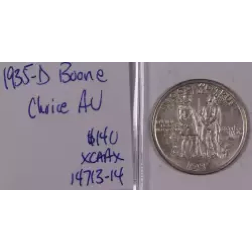 Classic Commemorative Silver--- Daniel Boone Bicentennial 1934-1938-Silver- 0.5 Dollar