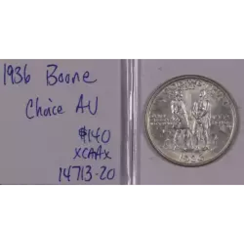 Classic Commemorative Silver--- Daniel Boone Bicentennial 1934-1938-Silver- 0.5 Dollar