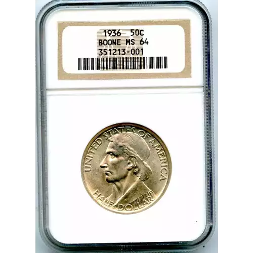 Classic Commemorative Silver--- Daniel Boone Bicentennial 1934-1938-Silver- 0.5 Dollar (3)