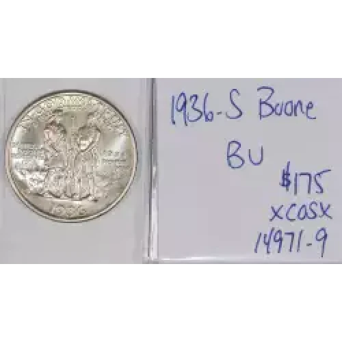 Classic Commemorative Silver--- Daniel Boone Bicentennial 1934-1938-Silver- 0.5 Dollar