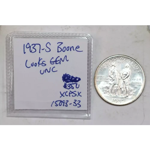 Classic Commemorative Silver--- Daniel Boone Bicentennial 1934-1938-Silver- 0.5 Dollar