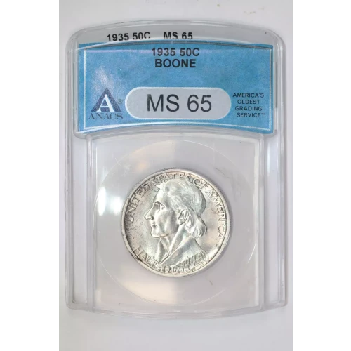 Classic Commemorative Silver--- Daniel Boone Bicentennial 1934-1938-Silver- 0.5 Dollar