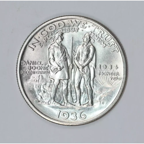 Classic Commemorative Silver--- Daniel Boone Bicentennial 1934-1938-Silver- 0.5 Dollar (2)