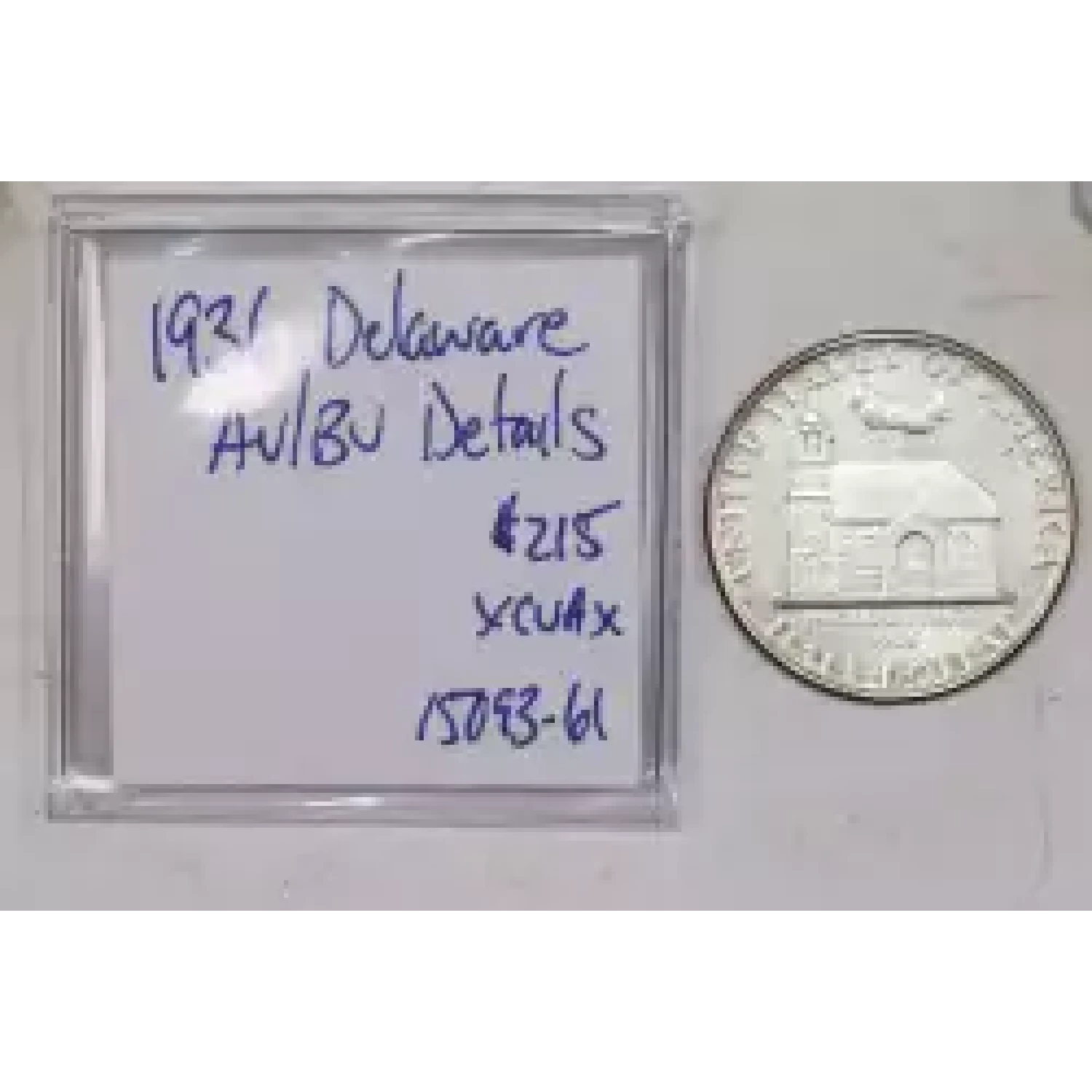 Classic Commemorative Silver--- Delaware Tercentenary 1936 -Silver- 0.5 Dollar