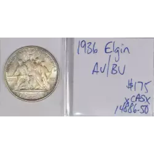 Classic Commemorative Silver--- Elgin, Illinois, Centennial 1936 -Silver- 0.5 Dollar (2)