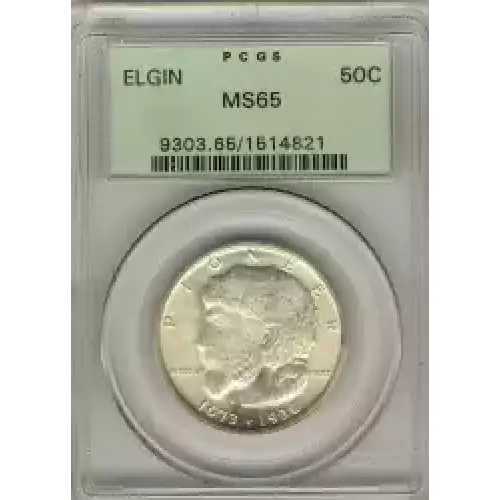 Classic Commemorative Silver--- Elgin, Illinois, Centennial 1936 -Silver- 0.5 Dollar (3)
