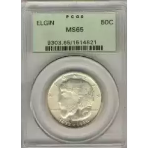 Classic Commemorative Silver--- Elgin, Illinois, Centennial 1936 -Silver- 0.5 Dollar (3)