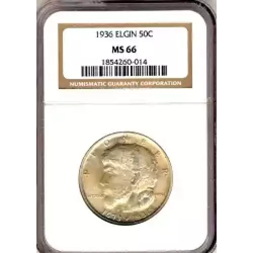 Classic Commemorative Silver--- Elgin, Illinois, Centennial 1936 -Silver- 0.5 Dollar (3)