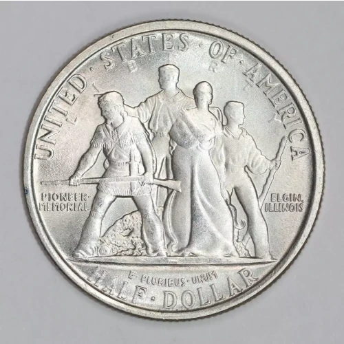 Classic Commemorative Silver--- Elgin, Illinois, Centennial 1936 -Silver- 0.5 Dollar (2)