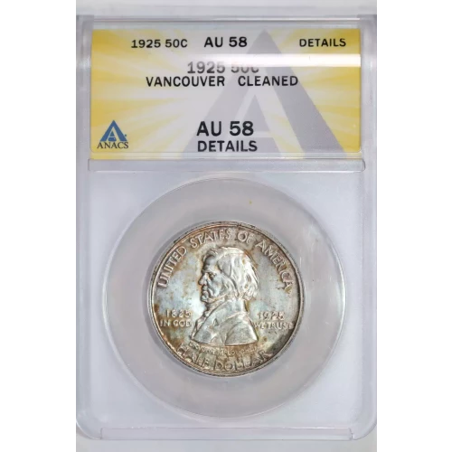 Classic Commemorative Silver--- Fort Vancouver Centennial 1925 -Silver- 0.5 Dollar