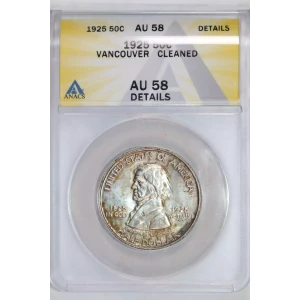 Classic Commemorative Silver--- Fort Vancouver Centennial 1925 -Silver- 0.5 Dollar