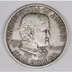 Classic Commemorative Silver--- Grant Memorial 1922 -Silver- 0.5 Dollar