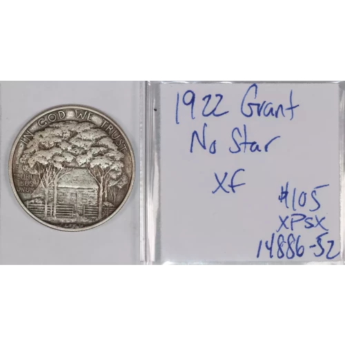 Classic Commemorative Silver--- Grant Memorial 1922 -Silver- 0.5 Dollar