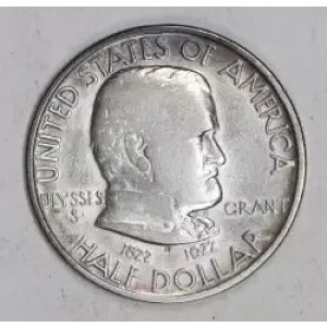 Classic Commemorative Silver--- Grant Memorial 1922 -Silver- 0.5 Dollar