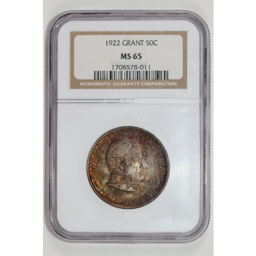 Classic Commemorative Silver--- Grant Memorial 1922 -Silver- 0.5 Dollar