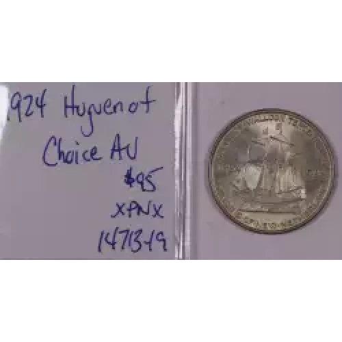 Classic Commemorative Silver--- Huguenot - Walloon Tercentenary 1924 -Silver- 0.5 Dollar