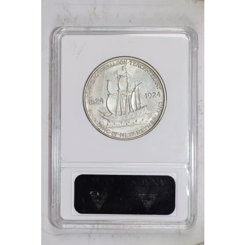 Classic Commemorative Silver--- Huguenot - Walloon Tercentenary 1924 -Silver- 0.5 Dollar
