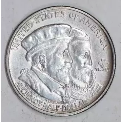 Classic Commemorative Silver--- Huguenot - Walloon Tercentenary 1924 -Silver- 0.5 Dollar