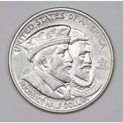 Classic Commemorative Silver--- Huguenot - Walloon Tercentenary 1924 -Silver- 0.5 Dollar