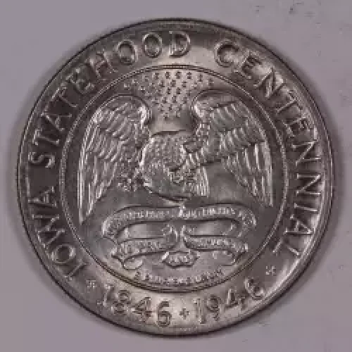Classic Commemorative Silver--- Iowa Centennial 1946 -Silver- 0.5 Dollar