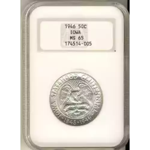 Classic Commemorative Silver--- Iowa Centennial 1946 -Silver- 0.5 Dollar (3)