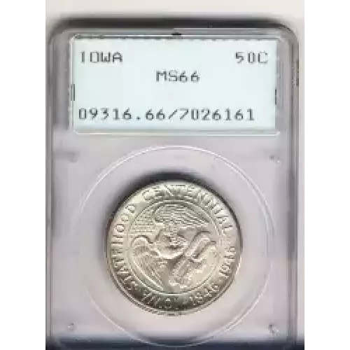 Classic Commemorative Silver--- Iowa Centennial 1946 -Silver- 0.5 Dollar (3)