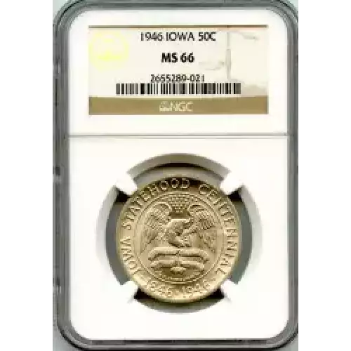 Classic Commemorative Silver--- Iowa Centennial 1946 -Silver- 0.5 Dollar (3)