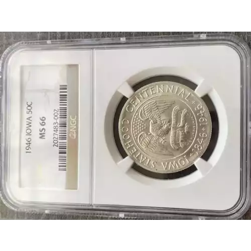 Classic Commemorative Silver--- Iowa Centennial 1946 -Silver- 0.5 Dollar (3)