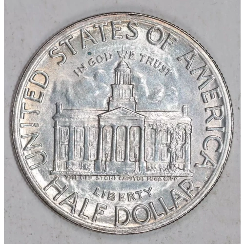 Classic Commemorative Silver--- Iowa Centennial 1946 -Silver- 0.5 Dollar