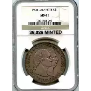 Classic Commemorative Silver--- Lafayette Dollar 1900 (3)