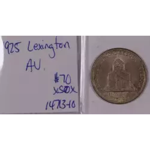 Classic Commemorative Silver--- Lexington - Concord Sesquicentennial 1925 -Silver- 0.5 Dollar