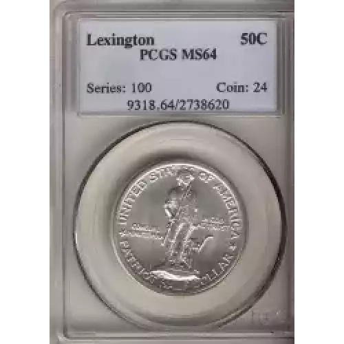 Classic Commemorative Silver--- Lexington - Concord Sesquicentennial 1925 -Silver- 0.5 Dollar (3)